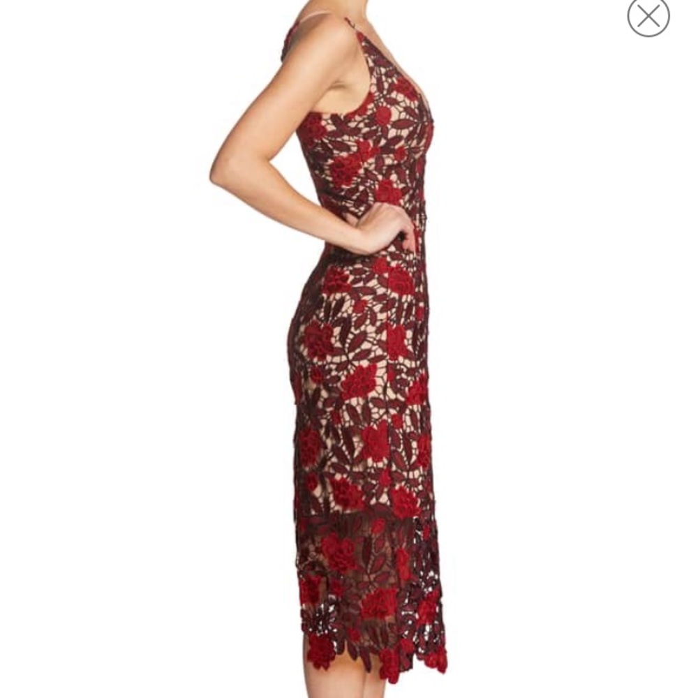 [Dress the Population] Aurora Embroidered Sheath - Picture 3 of 7